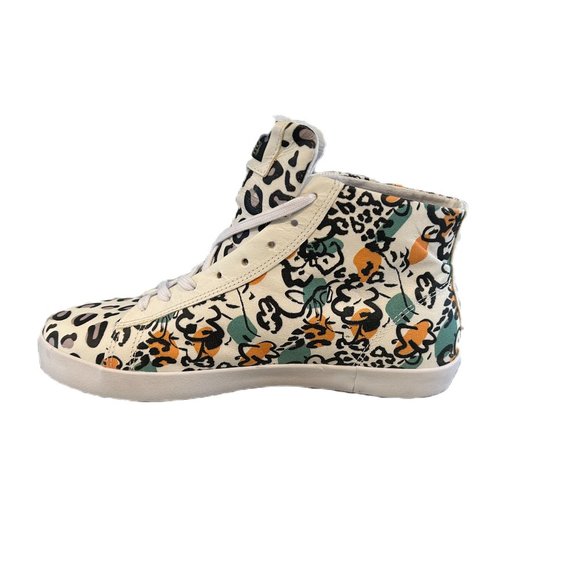 OTBT (Off the Beaten Track) All Leather High Top Sneakers - New without Box - Picture 1 of 4